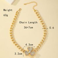 Elegant Sweet Shamrock Solid Color Alloy Plating Inlay Artificial Rhinestones 14k Gold Plated White Gold Plated Women's Choker main image 9