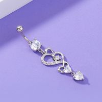 European And American Zircon Belly Button Nail Butterfly Belly Button Ring Piercing Jewelry sku image 9