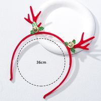 Cute Bow Knot Bell Antlers Flannel Hair Band main image 6