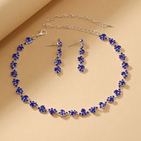 Elegant Lady Geometric Alloy Plating Inlay Rhinestones Gold Plated Women's Earrings Necklace main image 5