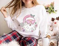 Women's Hoodies Long Sleeve Printing Streetwear Santa Claus Heart Shape main image 2
