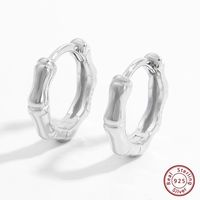 1 Pair Ig Style Elegant Geometric Inlay Sterling Silver Zircon White Gold Plated Rhodium Plated Earrings main image 4
