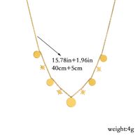 Wholesale Elegant Lady Geometric Titanium Steel Plating 18k Gold Plated Necklace main image 3