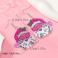 1 Pair Cute Heart Shape Arylic Drop Earrings sku image 10