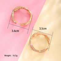 Wholesale Jewelry Xuping Simple Style Classic Style Color Block Copper Alloy Artificial Gemstones 18k Gold Plated Plating Inlay Earrings sku image 2