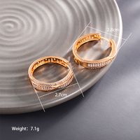 Wholesale Jewelry Xuping Simple Style Classic Style Color Block Copper Alloy Artificial Gemstones 18k Gold Plated Plating Inlay Earrings main image 5
