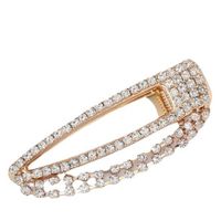 Women's Sweet Solid Color Iron Plating Inlay Rhinestones Hair Clip main image 6