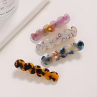 Simple Style Color Block Acetic Acid Sheets Plating Hair Clip main image 1