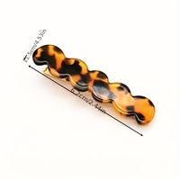 Simple Style Color Block Acetic Acid Sheets Plating Hair Clip main image 6