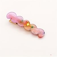 Simple Style Color Block Acetic Acid Sheets Plating Hair Clip sku image 2
