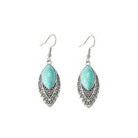Simple Style Water Droplets Alloy Plating Inlay Turquoise Women's Jewelry Set main image 7