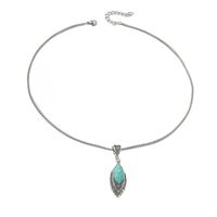 Simple Style Water Droplets Turquoise Alloy Wholesale Pendant Necklace main image 5