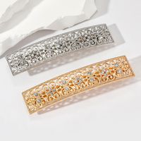 Retro Geometric Solid Color Alloy Plating Hair Clip main image 3