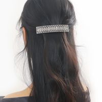 Retro Geometric Solid Color Alloy Plating Hair Clip main image 4