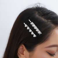 Simple Style Heart Shape Metal Plating Hair Clip main image 1