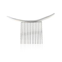 Simple Style Solid Color Alloy Plating Insert Comb main image 5