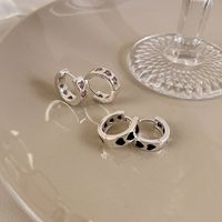 1 Pair Elegant Princess Lady Round Heart Shape Copper White Gold Plated Earrings main image 1
