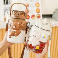 Casual Cute Cartoon Bear Water Bottles 1 Piece main image 6