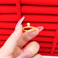 1 Piece Chinoiserie Bow Knot Copper Plating Open Ring sku image 54