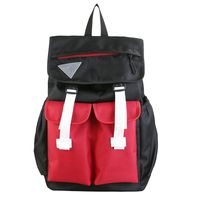 Unisex Solid Color Oxford Cloth Flip Cover Functional Backpack School Backpack main image 5