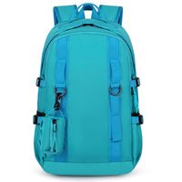 Solid Color Travel Daily School Backpack main image 1