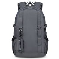 Solid Color Travel Daily School Backpack sku image 2