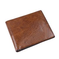 Men's Solid Color Pu Leather Open Small Wallets Long Wallets sku image 3