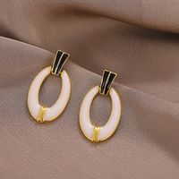 1 Pair Elegant Lady Geometric Plating Alloy Drop Earrings main image 1