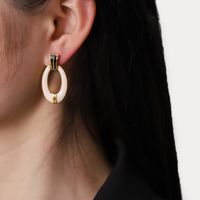 1 Pair Elegant Lady Geometric Plating Alloy Drop Earrings main image 2