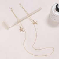 Einfacher Stil Klassischer Stil Pentagramm Titan Stahl Frau Brillenkette sku image 4
