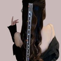 Women's Lady Streetwear Geometric Metal Plating Inlay Rhinestones Hair Chain main image 1