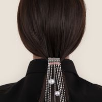 Women's Lady Streetwear Geometric Metal Plating Inlay Rhinestones Hair Chain main image 2