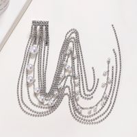 Women's Lady Streetwear Geometric Metal Plating Inlay Rhinestones Hair Chain sku image 1