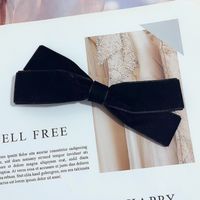 Women's Elegant Bow Knot Flannel Hair Clip sku image 1