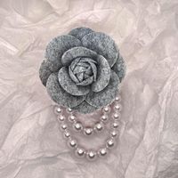 Elegant Camellia Imitation Pearl Unisex Brooches sku image 14