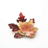 Retro Maple Leaf Alloy Plating Women's Brooches main image 4