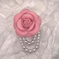Elegant Camellia Imitation Pearl Unisex Brooches sku image 16