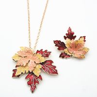 Retro Maple Leaf Alloy Plating Women's Brooches main image 3