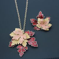 Retro Maple Leaf Alloy Plating Women's Brooches main image 2