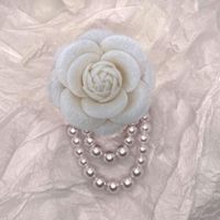 Elegant Camellia Imitation Pearl Unisex Brooches sku image 11