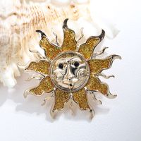 Vintage Style Sun Alloy Plating Unisex Brooches main image 4