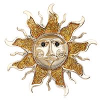 Vintage Style Sun Alloy Plating Unisex Brooches main image 2