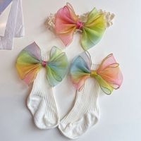 Cute Sweet Flower Bow Knot Ribbon Lace Sequins Handmade Hair Band sku image 14