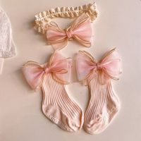 Cute Sweet Flower Bow Knot Ribbon Lace Sequins Handmade Hair Band main image 1