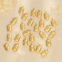 Simple Style Letter Copper Plating 18k Gold Plated Charms main image 1