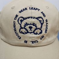 Unisex Cute Basic Letter Bear Embroidery Curved Eaves Baseball Cap main image 5