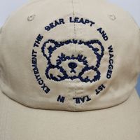 Unisexo Lindo Básico Letra Oso Bordado Aleros Curvos Gorra De Beisbol main image 5