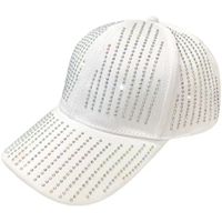 Women's Basic Simple Style Solid Color Rhinestone Curved Eaves Baseball Cap main image 5