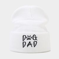 Unisex Basic Simple Style Letter Embroidery Eaveless Wool Cap sku image 2