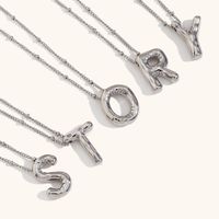Ig Style Simple Style Letter Stainless Steel Plating 18k Gold Plated Pendant Necklace main image 3